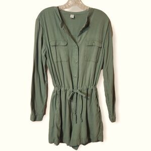 Old Navy Olive Green Romper Small Tall